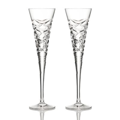Winter Wonders Pinecone Flutes Glass, Set of 2