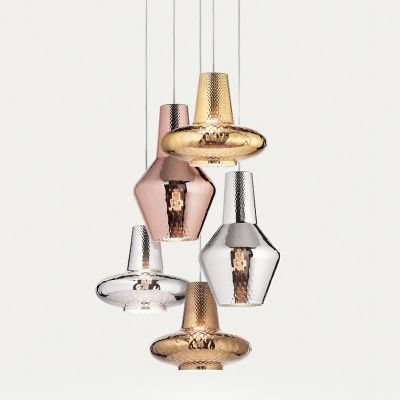 Romeo&Giulietta 5-Light Multi-Light Metallic Pendant