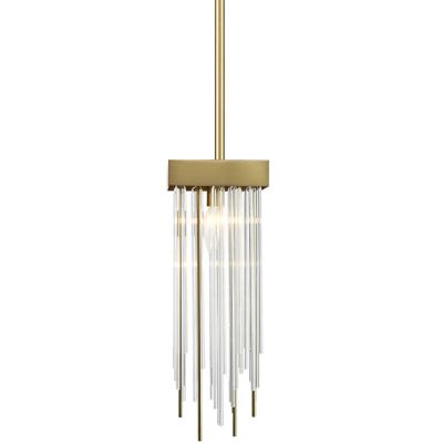 Waterfall Square Mini Pendant (Aged Brass) - OPEN BOX