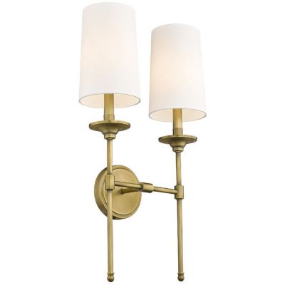 Jones 2-Light Wall Sconce (Rubbed Brass) - OPEN BOX