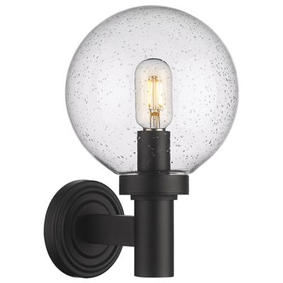 Josie Outdoor Wall Sconce (Clear Seedy|Medium) - OPEN BOX
