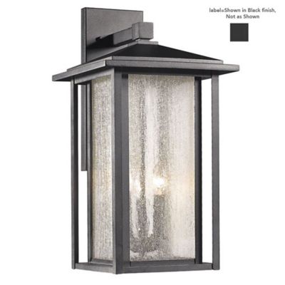 Davis Large Outdoor Wall Sconce (Black) - OPEN BOX