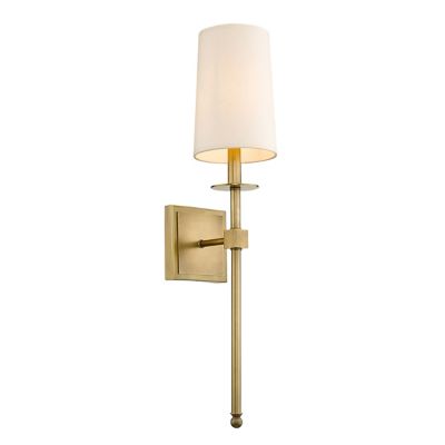 Torres Wall Sconce (Rubbed Brass w/Parchment Paper)-OPEN BOX