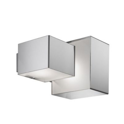 Domino Inox Two Light Ceiling Wall Light