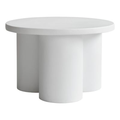 101 Copenhagen Big Foot Side Table - Color: White - Size: Low - CPH233006