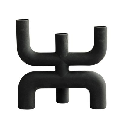 101 Copenhagen Cobra Candle Holder - Color: Black - CPH223071