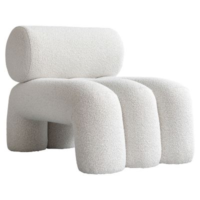 101 Copenhagen Foku Lounge Chair - Color: White - CPH233003