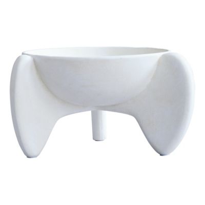 101 Copenhagen Wing Bowl in White, Size: Medium