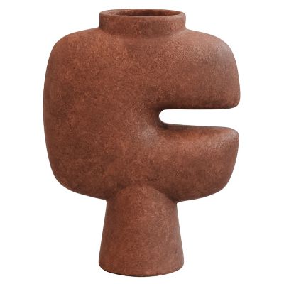 1012573037 101 Copenhagen Tribal Vase - Color: Brown - Size:  sku 1012573037