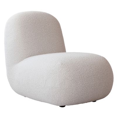 101 Copenhagen Toe Flat Lounge Chair in White