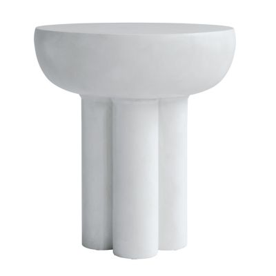 101 Copenhagen Crown Side Table - Color: White - Size: Tall - CPH214017