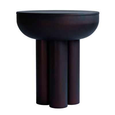 101 Copenhagen Crown Side Table in Black, Size: Tall