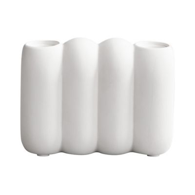 101 Copenhagen Tube Candle Holder - Color: White - Size: Small - CPH223076