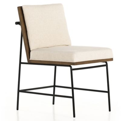 4HA2416558 Four Hands Crete Dining Chair - Color: White - 108 sku 4HA2416558
