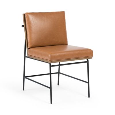 4HA2526139 Four Hands Crete Dining Chair - Color: Brown - 108 sku 4HA2526139