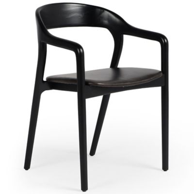 Four Hands Amare Dining Armchair - Color: Black - 236452-002