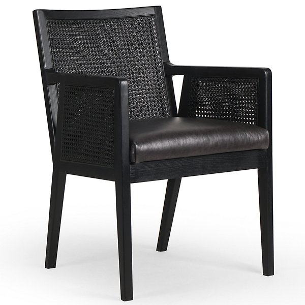Four Hands Antonia Dining Arm Chair - Color: Black - 101019-012
