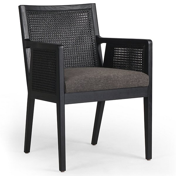 Four Hands Antonia Dining Arm Chair - Color: Black - 101019-011