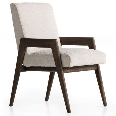 4HA2416636 Four Hands Aresa Dining Chair - Color: White - 229 sku 4HA2416636