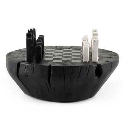 Four Hands Modern Chess Set - Color: Black - 230311-001