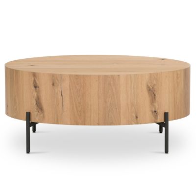 Four Hands Eaton Drum Coffee Table - Color: Brown - 228346-001