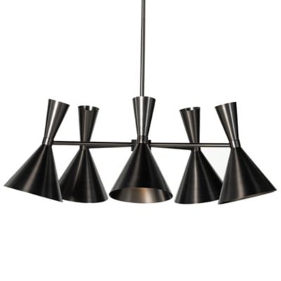 Four Hands Clement Chandelier - Color: Black - Size: 5 light - 230914-002