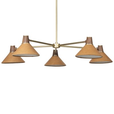 Four Hands Cullen Chandelier - Color: Brown - Size: 5 light - 231907-001