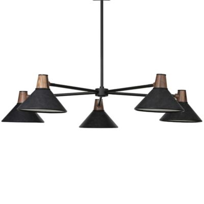 4HA2418404 Four Hands Cullen Chandelier - Color: Black - Size sku 4HA2418404