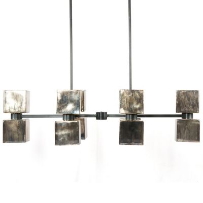 Four Hands Ava Linear Chandelier - Color: Grey - Size: 10 light - IHTN-061