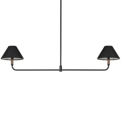 Four Hands Cullen Linear Chandelier - Color: Black - Size: 2 light - 233467