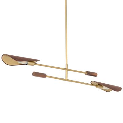 4HA2418682 Four Hands Astrid Linear Chandelier - Color: Brass sku 4HA2418682