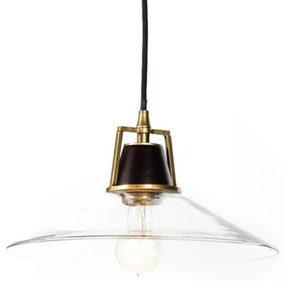 4HA2418714 Four Hands Novak Glass Pendant Light - Color: Clea sku 4HA2418714