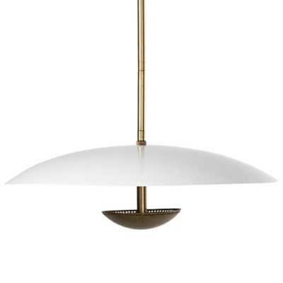 4HA2418716 Four Hands Oren Pendant Light - Color: White - Siz sku 4HA2418716