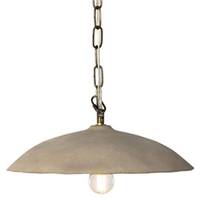 Four Hands Organic Ceramic Pendant Light - Color: Beige - 230937-001