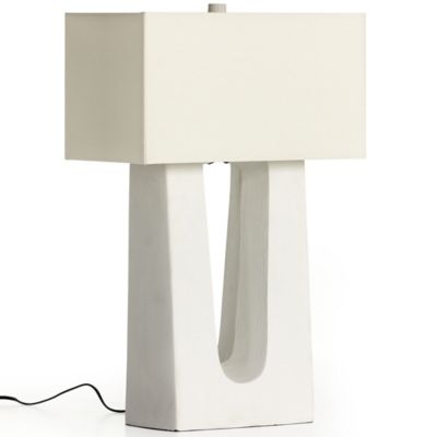 4HA2418941 Four Hands Cuit Table Lamp - Color: White - Size:  sku 4HA2418941