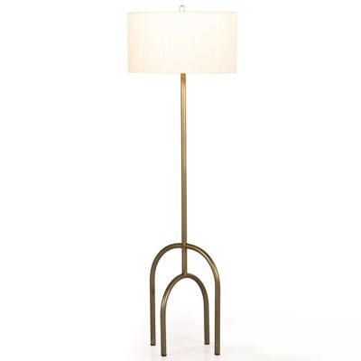 4HA2419132 Four Hands Arc Floor Lamp - Color: Brass - Size: 1 sku 4HA2419132