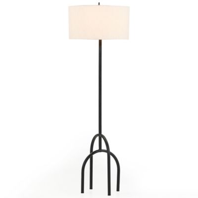 4HA2419133 Four Hands Arc Floor Lamp - Color: Black - Size: 1 sku 4HA2419133