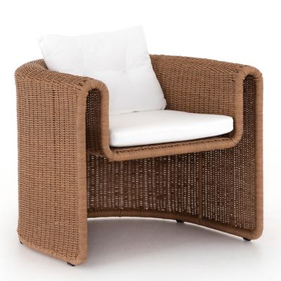 4HA2421635 Four Hands Tucson Woven Outdoor Chair - Color: Bro sku 4HA2421635