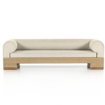 4HA2422589 Four Hands Joss Outdoor Sofa - Color: Cream - 2290 sku 4HA2422589