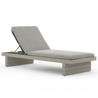 4HA2422596 Four Hands Leroy Outdoor Chaise Lounge - Color: Gr sku 4HA2422596