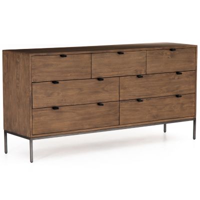 Four Hands Trey 7 Drawer Dresser - Color: Brown - 108603-004