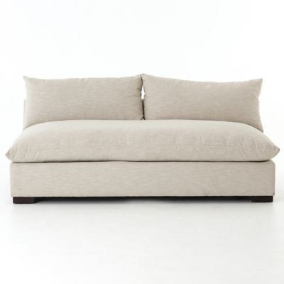 4HA2433785 Four Hands Grant Armless Sofa - Color: White - UAT sku 4HA2433785