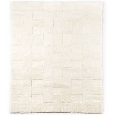 Four Hands Patchwork Shearling Area Rug - Color: Cream - Size: 9 ft x 12 ft