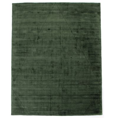 Four Hands Sadzi Hand Carved Area Rug - Color: Green - Size: 8 ft x 10 ft -