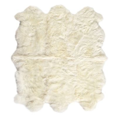 4HA2545633 Four Hands Lalo Lambskin Area Rug - Size: 6 ft x 6 sku 4HA2545633