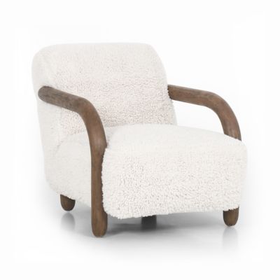 Four Hands Aniston Lounge Chair - Color: White - 236535-001