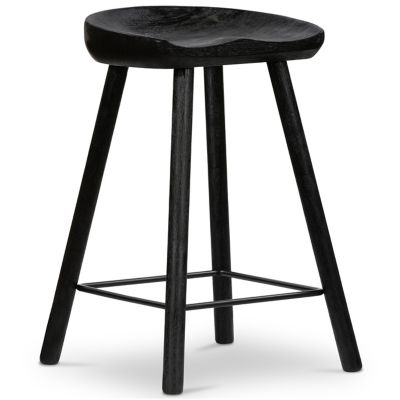 Four Hands Barrett Stool - Color: Black - Size: Counter - 107660-007