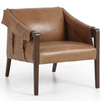 Four Hands Bauer Lounge Chair - Color: Brown - 105572-007