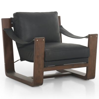 Four Hands Cesar Lounge Chair - Color: Black - 235209-003