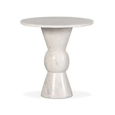 Four Hands Fox End Table - Color: White - 237793-001